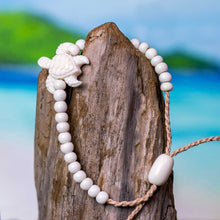 Load image into Gallery viewer, sea turtle bracelet hand carved bali bracelet
