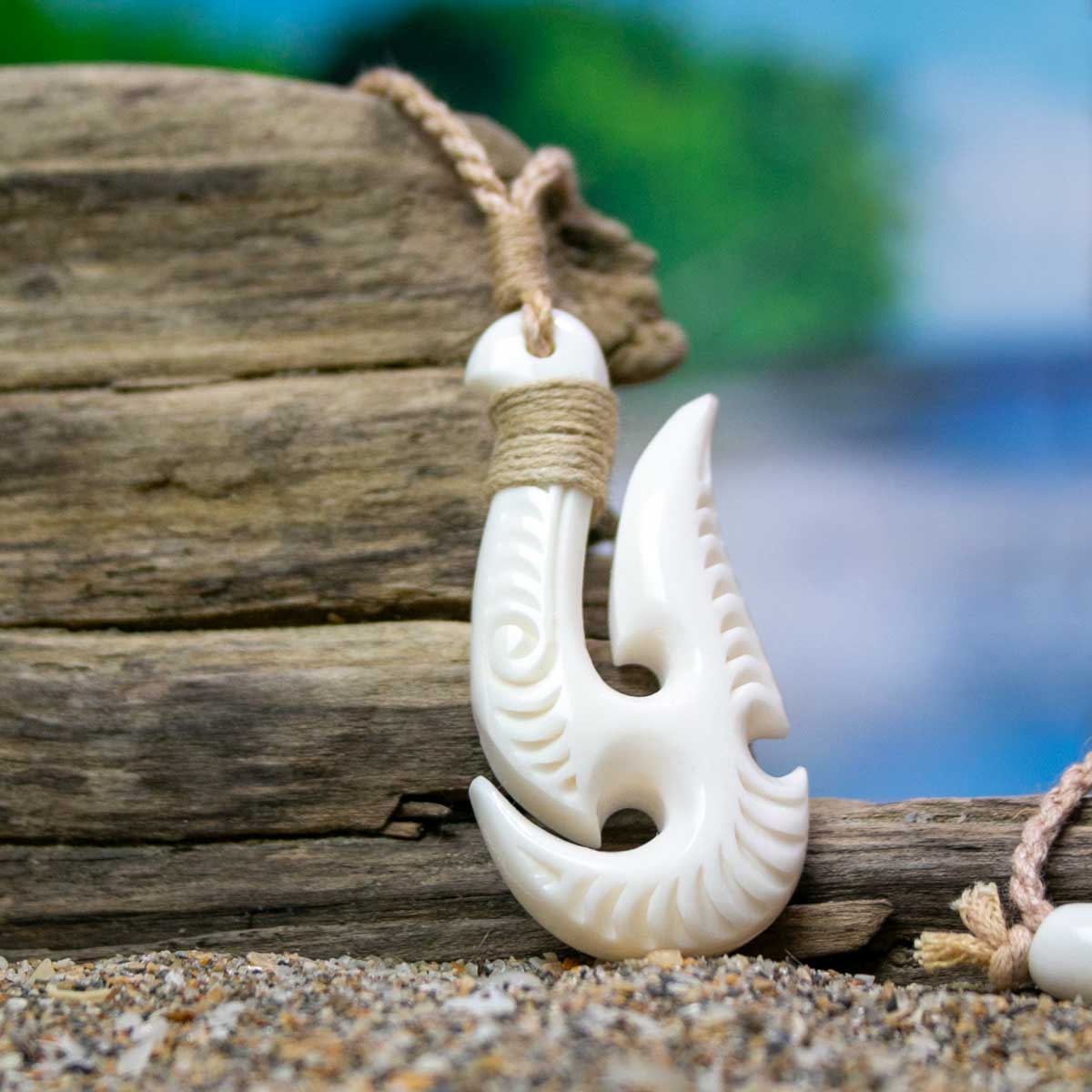 Hei Matau Necklace - Hand Carved Necklace - from Bali Necklaces