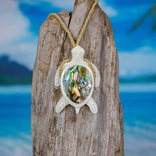 Load image into Gallery viewer, sea turtle necklace sea turtle jewelry hand carved
