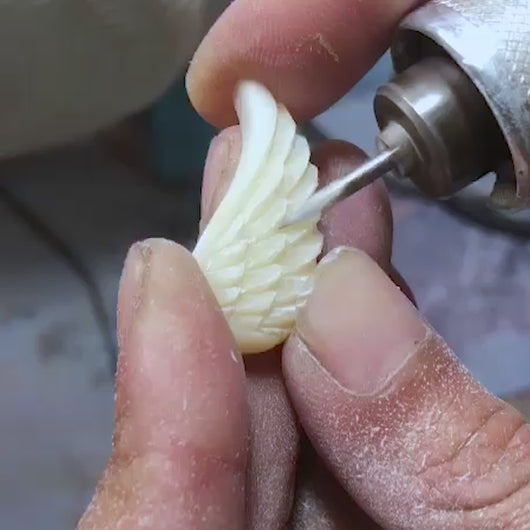 Bali Bracelets - Hand Carved Angel Wing Bracelet
