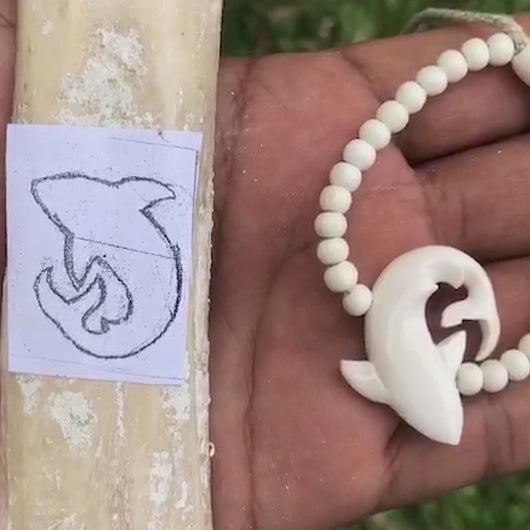 Bali Bracelets - Hand Carved Shark Bracelet