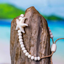 Load image into Gallery viewer, starfish bracelet hand carved bali bracelet
