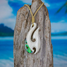 Load image into Gallery viewer, hei matau necklace fish hook jewelry hand carved by bali necklaces
