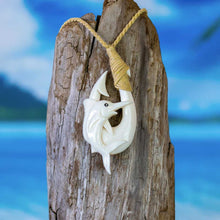 Load image into Gallery viewer, marlin necklace marlin jewelry guy harvey necklace hand carved by bali necklaces
