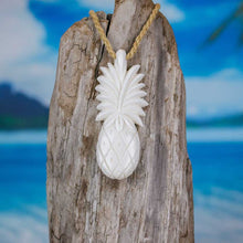 Load image into Gallery viewer, pineapple necklace hand carved jewelry by bali necklaces
