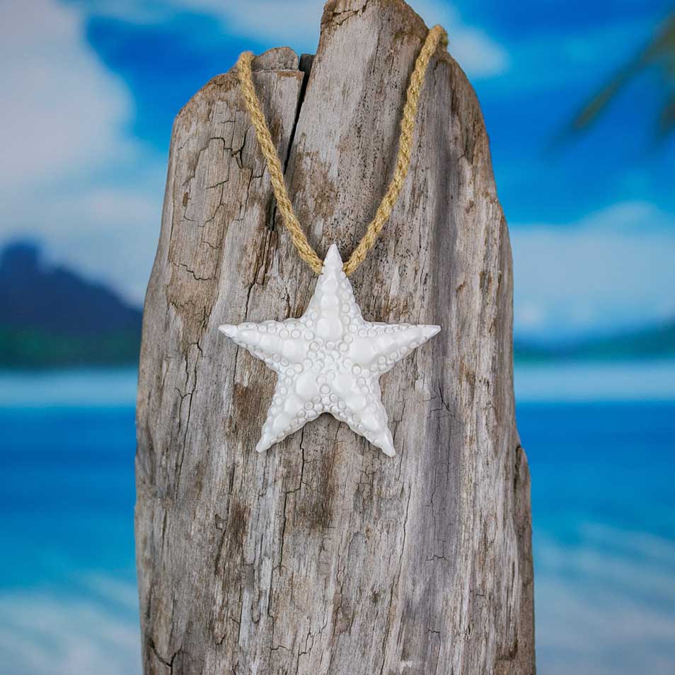 starfish necklace starfish jewelry hand carved by bali necklaces